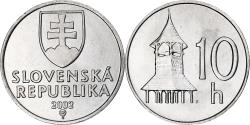 World Coins - Slovakia, 10 Halierov, 2002, Kremnica, Aluminum, , KM:17