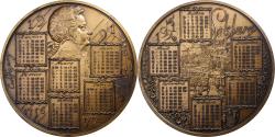 World Coins - France, Medal, Calendrier, Mozart, Salzburg, 1991, Bronze, Rodier,