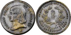 World Coins - France, Medal, Pierre Jean Béranger, 1857, Silvered Brass,
