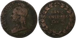 World Coins - France, 5 Centimes, Dupré, AN 5, Rouen, Copper, , Gadoury:126
