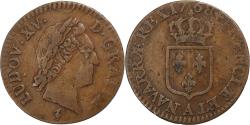 World Coins - France, Louis XV, 1/2 Sol, 1768, Paris, Copper, , Gadoury:275
