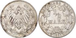 World Coins - Coin, GERMANY - EMPIRE, 1/2 Mark, 1906, Munich, , Silver, KM:17