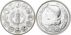World Coins - France, Medal, Ecu Europa, 1989, Copper-nickel,
