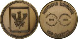 World Coins - Belgium, Token, 100 Gayetes - Fontaine L'évêque, 1982, Bronze,