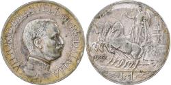 World Coins - Italy, Vittorio Emanuele III, Lira, 1909, Rome, Silver,