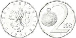 World Coins - Coin, Czech Republic, 2 Koruny, 1993