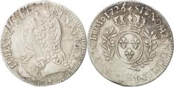 World Coins - Coin, France, Louis XV, 1/5 Écu aux branches d'olivier, 24 Sols, 1/5 ECU, 1726