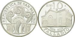 World Coins - San Marino, 10 Euro, Di Palladio, 2008, , Silver, KM:514