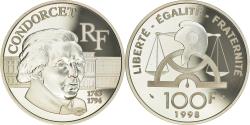 World Coins - Coin, France, Condorcet, 100 Francs, 1998, Paris, Proof, , Silver