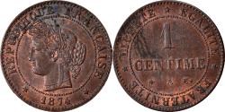 World Coins - Coin, France, Cérès, Centime, 1874, Paris, , Bronze, KM:826.1