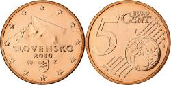 World Coins - Slovakia, 5 Euro Cent, 2010, Kremnica, BU, , Copper Plated Steel, KM:97