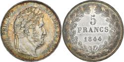 World Coins - France, Louis Philippe I, 5 Francs, 1844, Lille, Silver, , Gadoury:678a