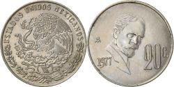 World Coins - Coin, Mexico, 20 Centavos, 1977, Mexico City, , Copper-nickel, KM:442