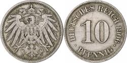 World Coins - GERMANY - EMPIRE, Wilhelm II, 10 Pfennig, 1906, Berlin, Copper-nickel