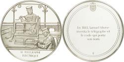 World Coins - France, Medal, Le télégraphe électrique, Sciences & Technologies,
