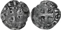 World Coins - France, Philippe II Auguste, Denier Parisis, 1180-1223, Arras, Billon