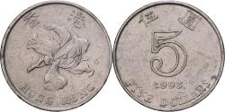 World Coins - Coin, Hong Kong, Elizabeth II, 5 Dollars, 1993, , Copper-nickel, KM:65