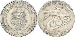 World Coins - Coin, Tunisia, 1/2 Dinar, 1997
