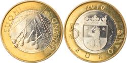 World Coins - Finland, 5 Euro, Province de Satakunta, 2010, Vantaa, , Bi-Metallic
