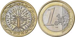 World Coins - France, 1 Euro, 2000, Paris, Bi-Metallic,