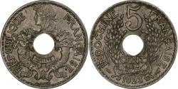 World Coins - FRENCH INDO-CHINA, 5 Cents, 1923, Paris, Copper-nickel, , KM:18