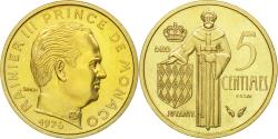 World Coins - Coin, Monaco, Rainier III, 5 Centimes, 1976, Paris, ESSAI,