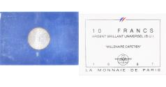 World Coins - Coin, France, Millénaire Capétien, 10 Francs, 1987, BU, , Silver