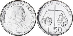 World Coins - Coin, VATICAN CITY, John Paul II, 50 Lire, 1992, Roma, , Stainless