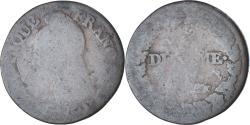 World Coins - France, 5 Centimes, Dupré, AN 5, Paris, Surfrappe du Décime, Copper,