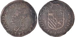 World Coins - Coin, Spanish Netherlands, Philippe II, Liard, 1591, Maastricht,