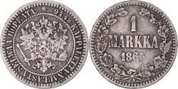 World Coins - Coin, Finland, Alexander II, Markka, 1865, Helsinki, , Silver, KM:3.1
