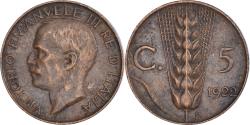 World Coins - Coin, Italy, Vittorio Emanuele III, 5 Centesimi, 1922, Rome, , Bronze