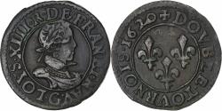 World Coins - France, Louis XIII, Double Tournois, 1620, Poitiers, Copper, , CGKL:412