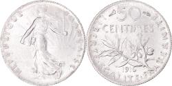 World Coins - Coin, France, Semeuse, 50 Centimes, 1916, Paris, , Silver, KM:854