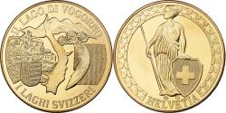 World Coins - Switzerland, Medal, Lago di Vogorno, Copper-Nickel Gilt,