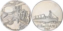 World Coins - France, Medal, Les Grands Transatlantiques, Ile de France, Nickel, C. Gondard