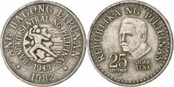 World Coins - Philippines, 25 Sentimos, 1982, Copper-nickel, , KM:227