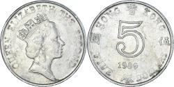 World Coins - Coin, Hong Kong, 5 Dollars, 1989