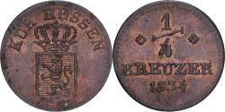 World Coins - Coin, German States, HESSE-CASSEL, Wilhelm II and Friedrich Wilhelm, 1/4