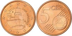 World Coins - San Marino, 5 Euro Cent, 2004, Rome, Copper Plated Steel,