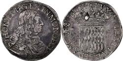 World Coins - Monaco, Honoré II, Scudo, 1654, Monaco, Silver, , Gadoury:MC35