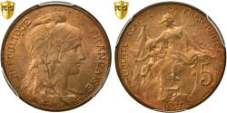 World Coins - Coin, France, Dupuis, 5 Centimes, 1920, Paris, PCGS, MS64+RB, Bronze, KM:842