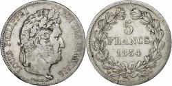 World Coins - France, Louis-Philippe, 5 Francs, 1834, Marseille, Silver, , KM:749