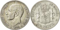 World Coins - coin, Spain, Alfonso XII, Peseta, 1885, Madrid, , Silver, KM:686