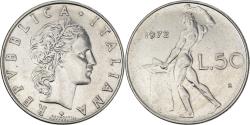 World Coins - Coin, Italy, 50 Lire, 1972, Rome, , Stainless Steel, KM:95.1