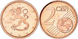 World Coins - Finland, 2 Euro Cent, 2004, Vantaa, , Copper Plated Steel, KM:99