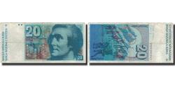 World Coins - Banknote, Switzerland, 20 Franken, KM:55h, VF(20-25)