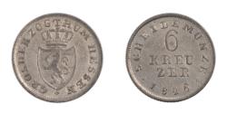 World Coins - Coin, German States, HESSE-DARMSTADT, Ludwig X, 6 Kreuzer, 1826,