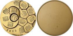 World Coins - France, Medal, Calendrier, Spirale, 2000, Bronze,