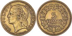 World Coins - Coin, France, Lavrillier, 5 Francs, 1945, Castelsarrasin,